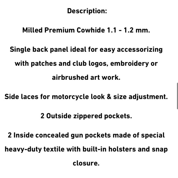 NEW! 100% genuine leather•XS•open adjustable leather tie sides• snap closure• - Picture 10 of 15